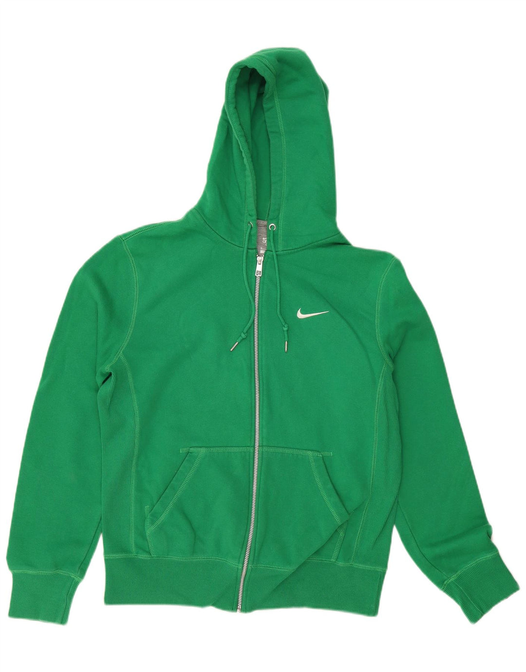 NIKE Mens Zip Hoodie Sweater Medium Green