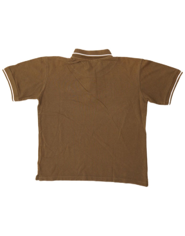 Kappa Mens Polo Shirt Medium Khaki Cotton