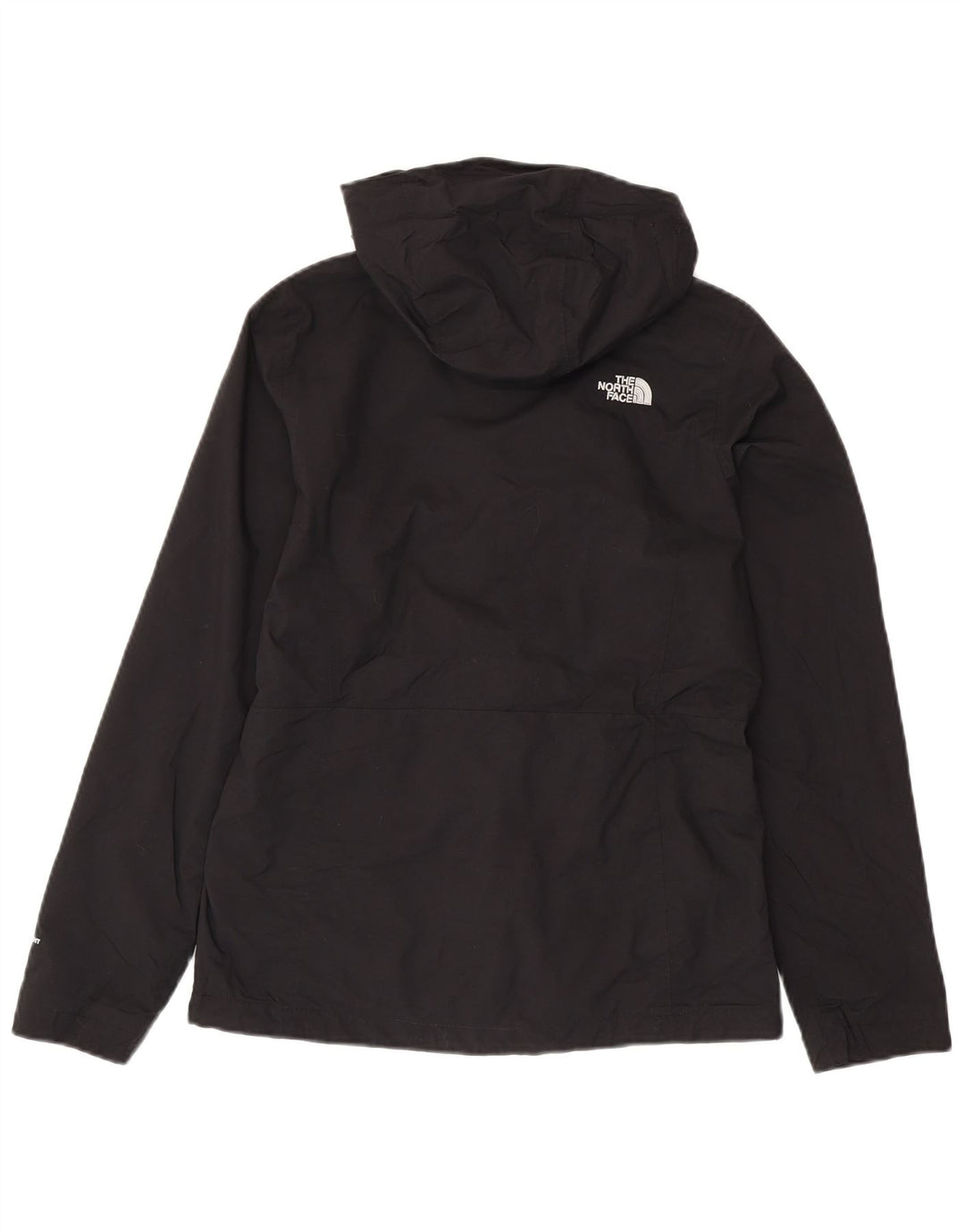 THE NORTH FACE Womens Hooded Rain Jacket UK 10 Small Black Polyester