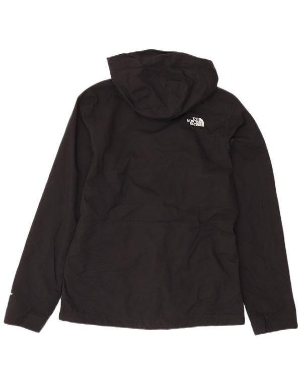THE NORTH FACE Womens Hooded Rain Jacket UK 10 Small Black Polyester
