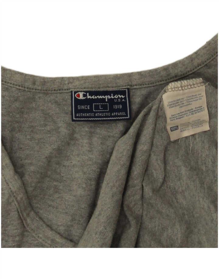 Champion Womens Vest Top UK 16 Large Grey Cotton