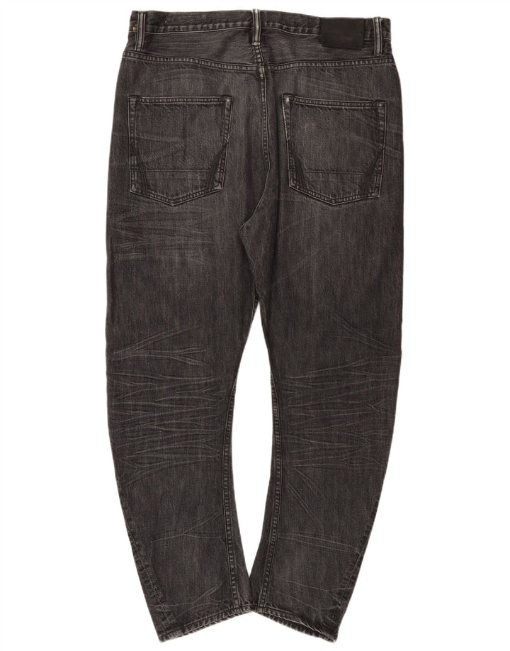 All Saints Mens Slim Jeans W34 L27 Black Cotton