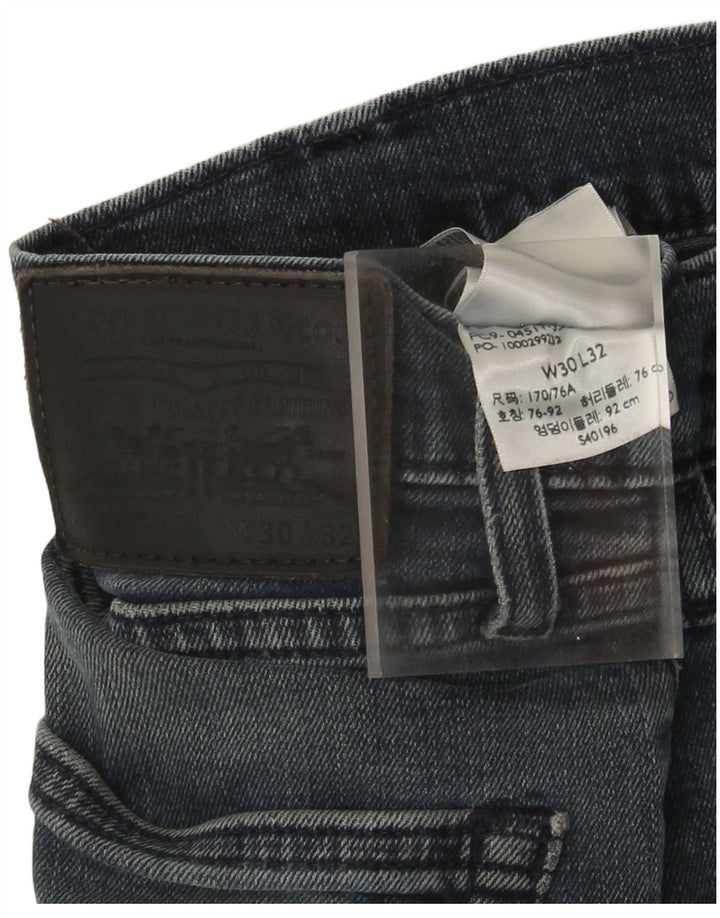 Levi's Mens 511 Slim Jeans W30 L29 Navy Blue Cotton