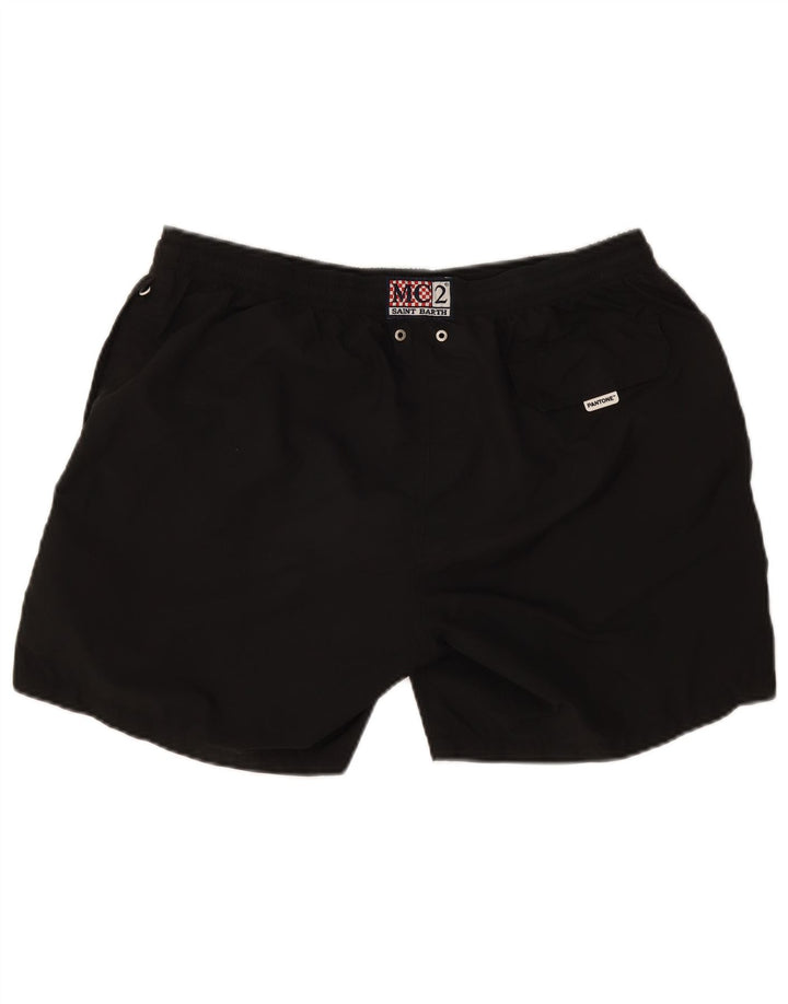 MC2 SAINT BARTH Mens Swimming Shorts XL Black Polyester