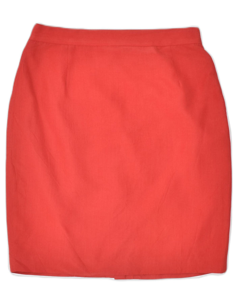 VINTAGE Womens Pencil Skirt Small W26 Red Viscose | Vintage | Thrift | Second-Hand | Used Clothing | Messina Hembry 