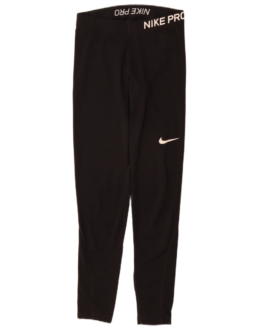 Nike Womens Dri Fit Graphic Leggings UK 10 Small  Black Polyester