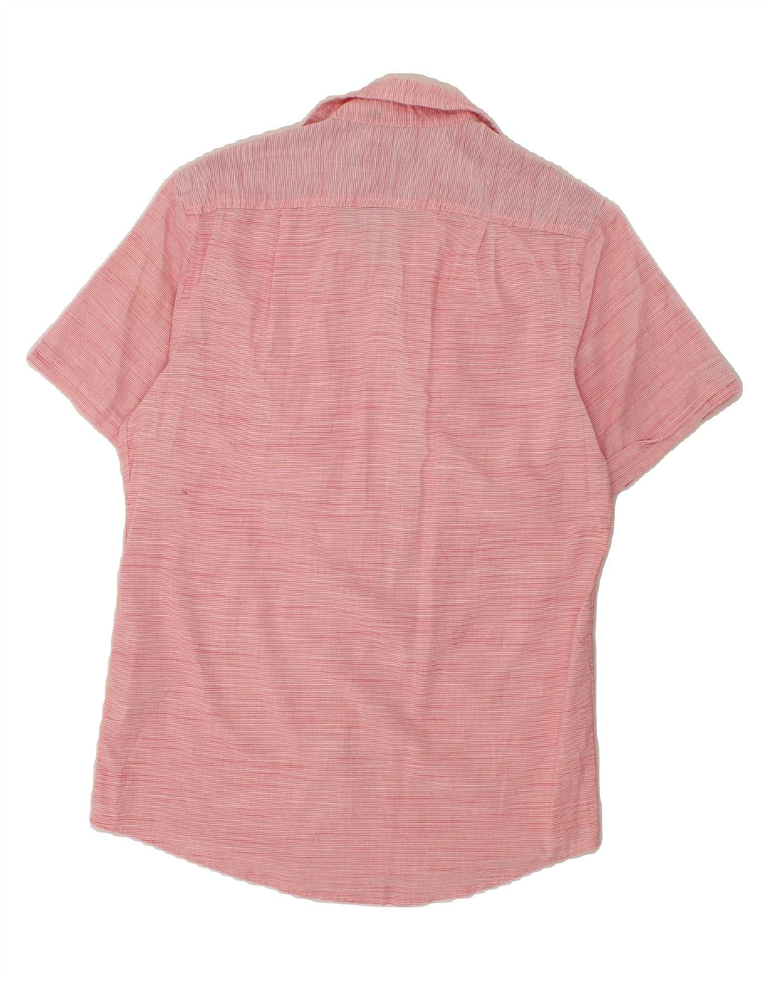 IZOD Mens Short Sleeve Shirt Small Pink Pinstripe Cotton Vintage Izod and Second-Hand Izod from Messina Hembry 