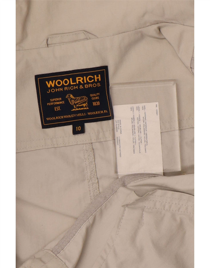 WOOLRICH Girls Bomber Jacket 9-10 Years Grey Nylon