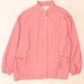 VINTAGE Womens Bomber Jacket UK 20 2XL Pink Polyester Vintage Vintage and Second-Hand Vintage from Messina Hembry 