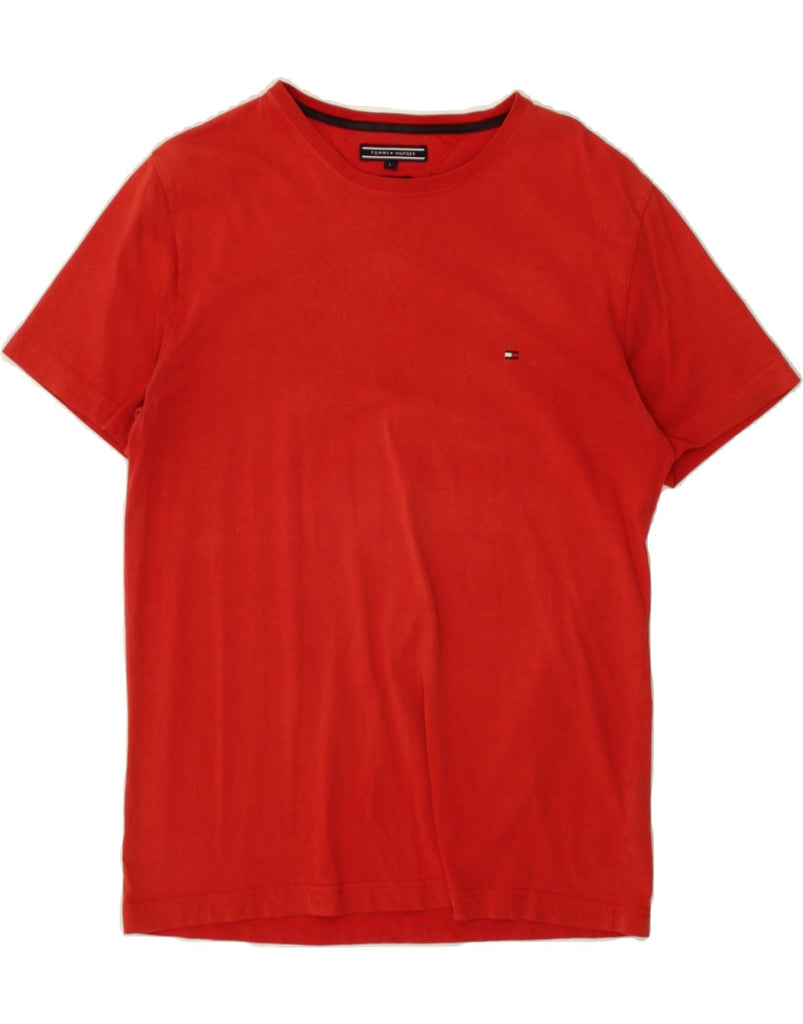 TOMMY HILFIGER Mens T-Shirt Top Large Red Cotton | Vintage Tommy Hilfiger | Thrift | Second-Hand Tommy Hilfiger | Used Clothing | Messina Hembry 