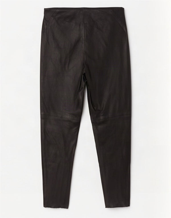 Zara Womens Skinny Faux Leather Trousers Medium W28 L27 Black Polyester