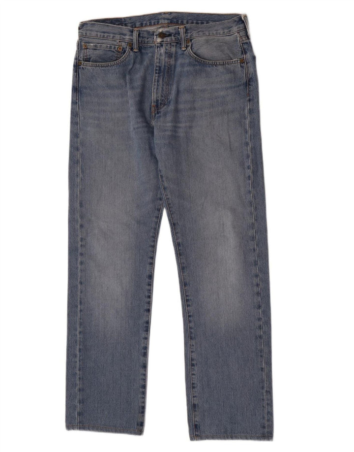 Levi's Mens 505 Straight Jeans W34 L32 Blue Cotton