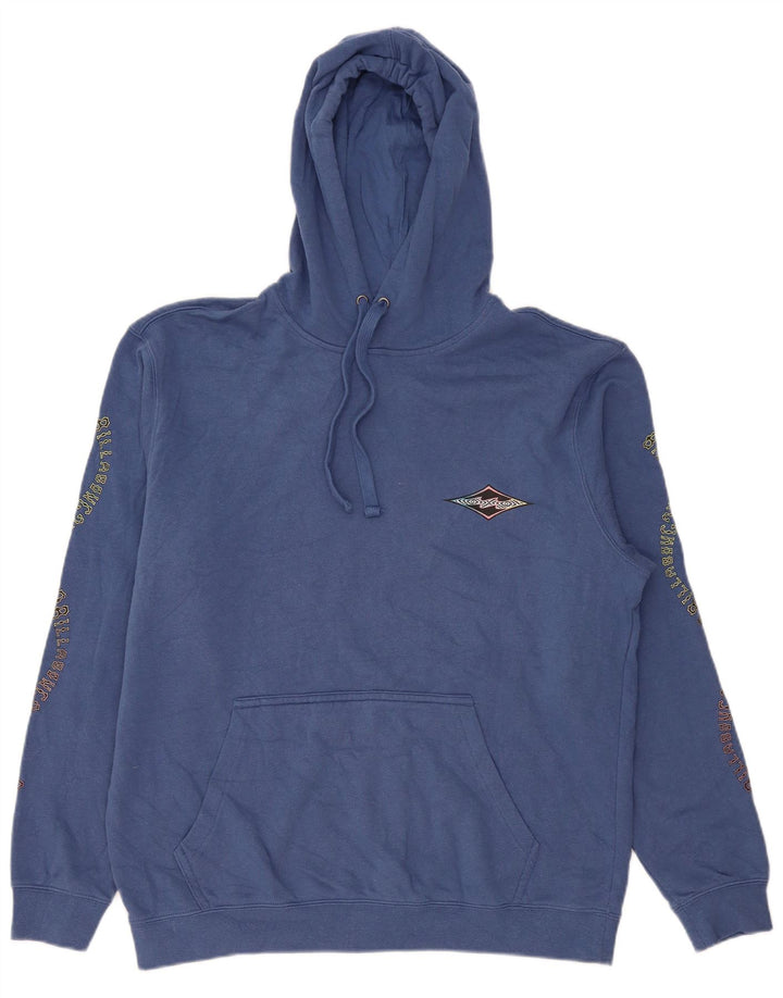 Billabong Mens Graphic Hoodie Jumper Large Blue