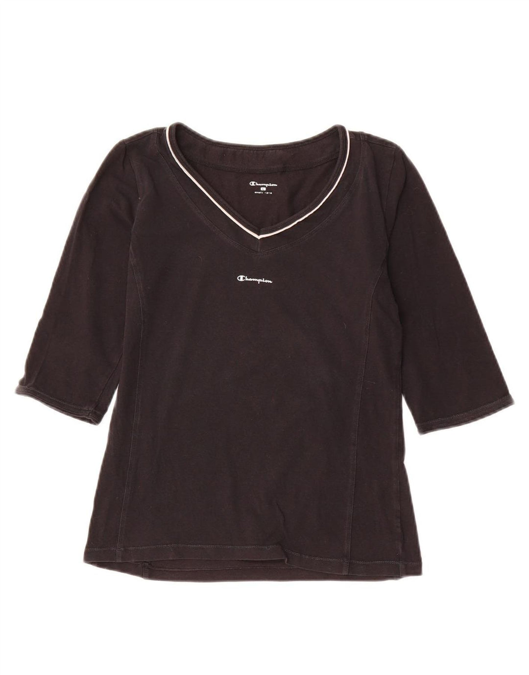 CHAMPION Womens Top 3/4 Sleeve UK 14 Large Black