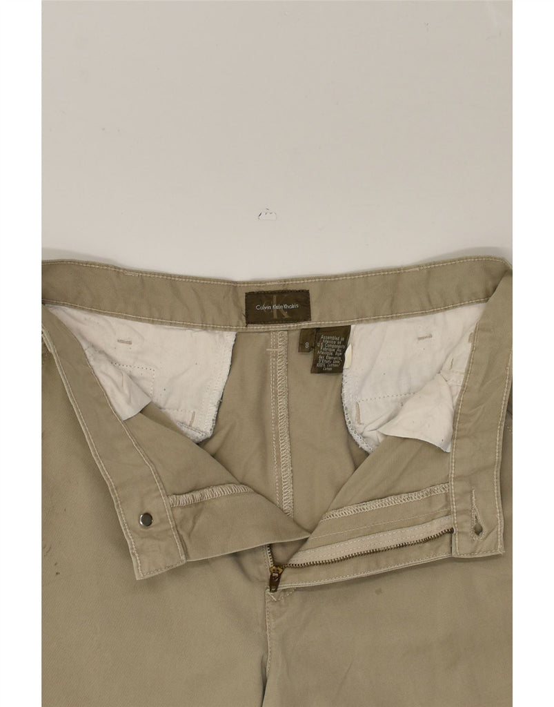 CALVIN KLEIN Womens Tapered Casual Trousers US 8 Medium W30 L32 Beige | Vintage Calvin Klein | Thrift | Second-Hand Calvin Klein | Used Clothing | Messina Hembry 