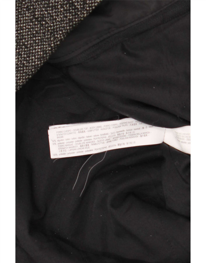 Zara Mens Pea Coat UK 40 Large Grey Cotton