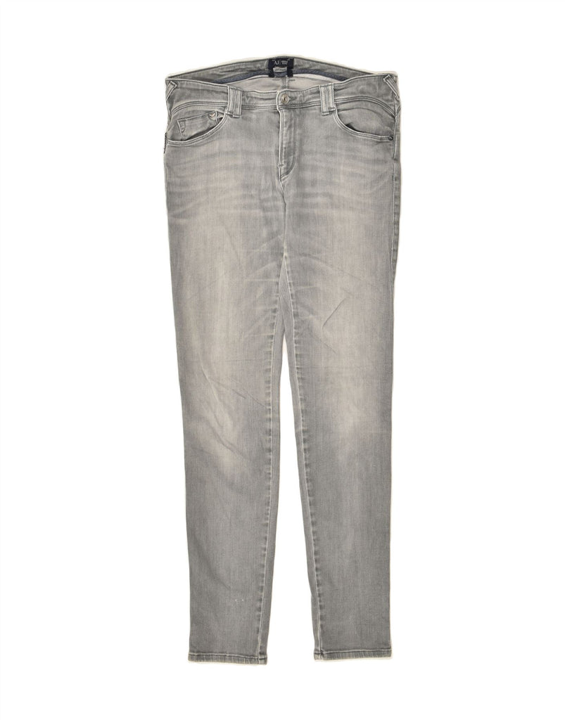 ARMANI Womens Skinny Jeans W31 L30  Grey Cotton | Vintage Armani | Thrift | Second-Hand Armani | Used Clothing | Messina Hembry 
