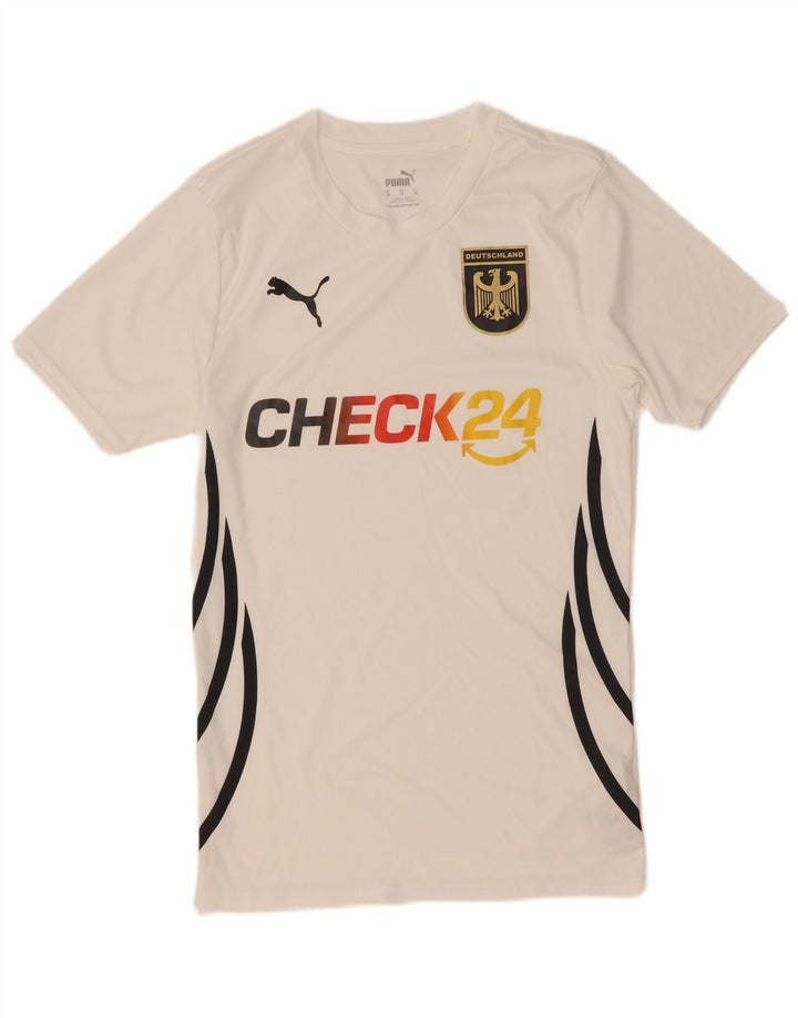 Puma Mens Deutshland Graphic T-Shirt Top XS White Polyester