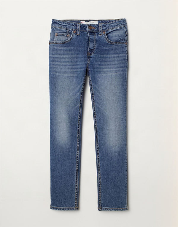 Levi's Boys 511 Slim Jeans 7-8 Years W22 L23 Blue Cotton