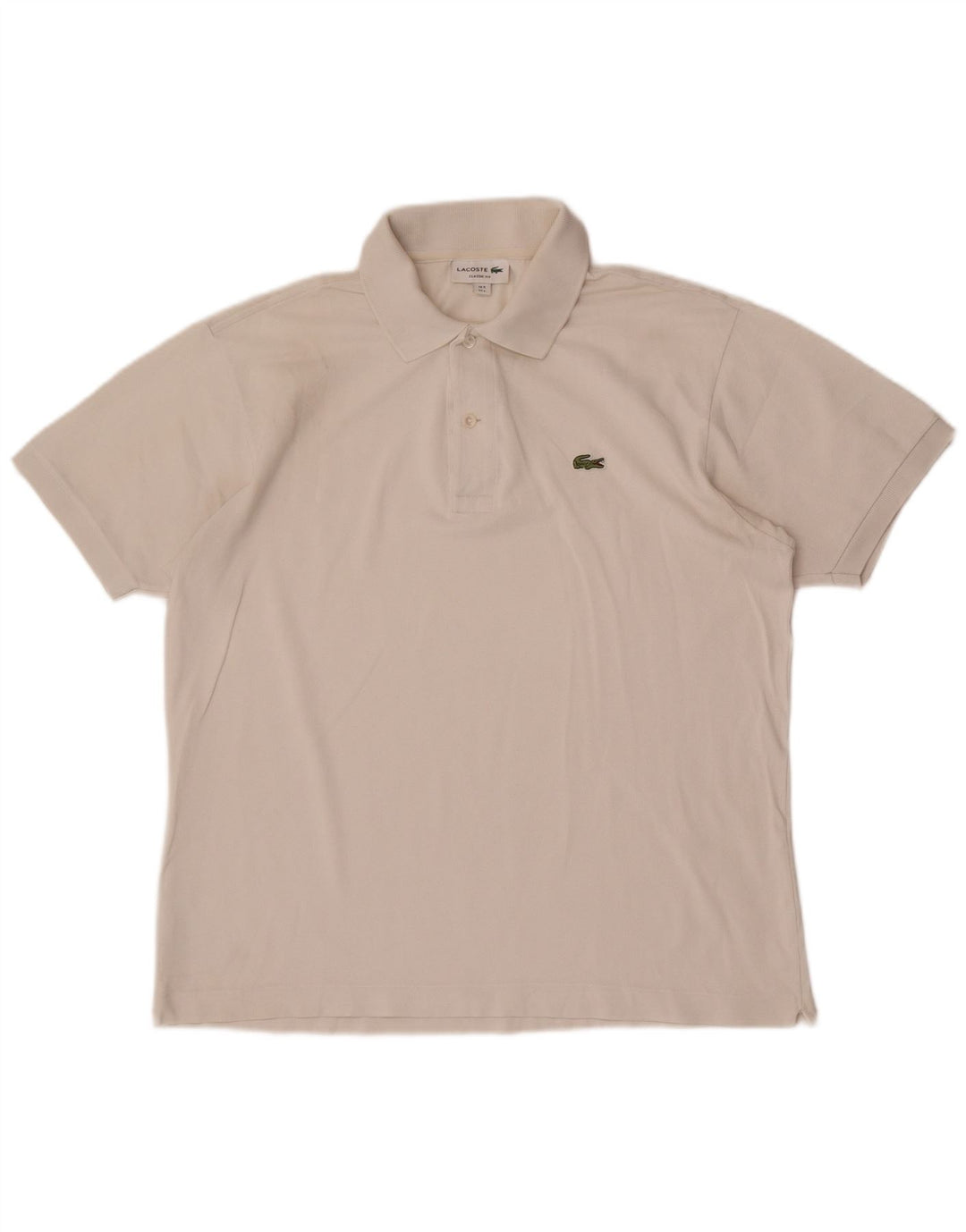 Lacoste Mens Classic Fit Polo Shirt Size 5 Large White