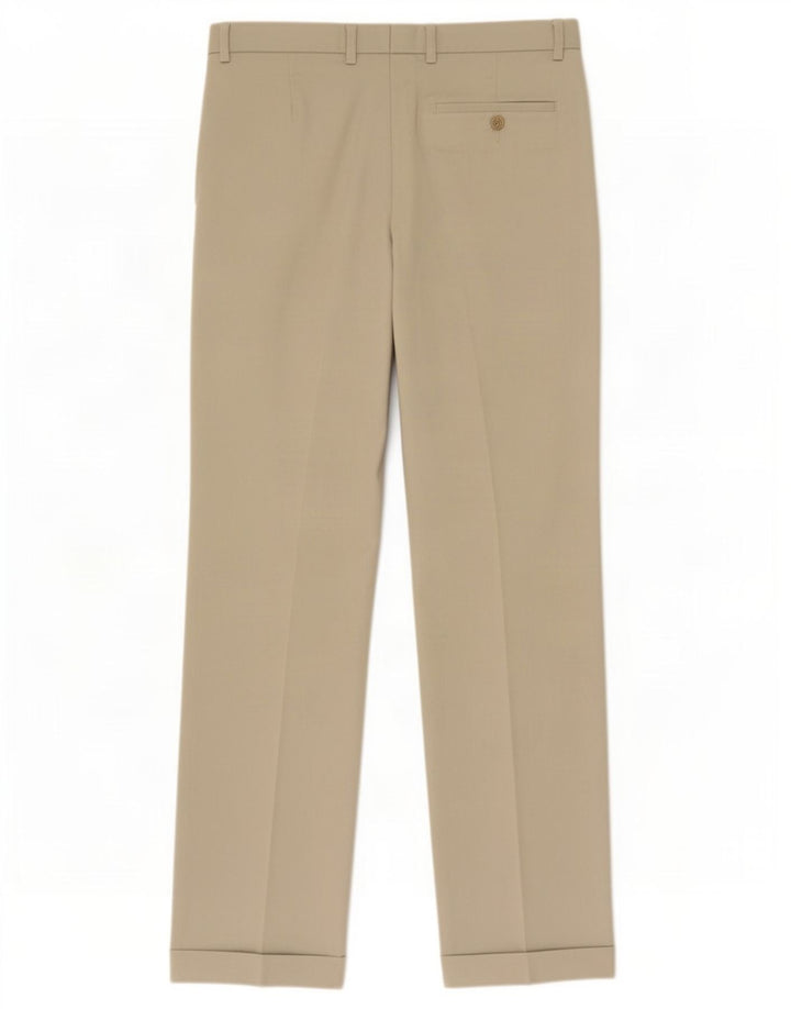 Marks & Spencer Mens Pegged Casual Trousers W32 L31 Green Polyester