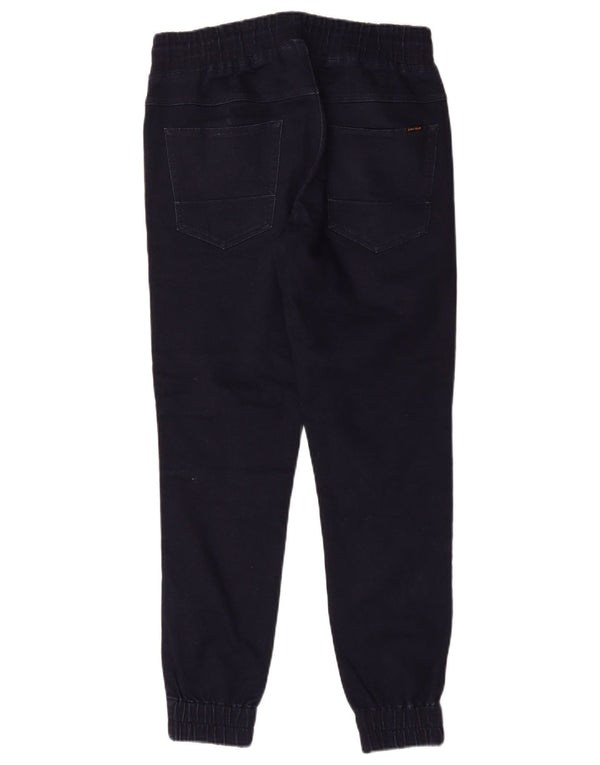Zara Mens Joggers Slim Jeans W32 L28 Navy Blue Cotton