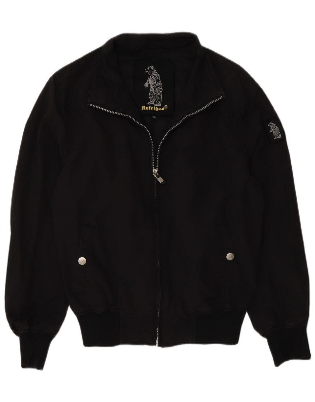 Refrigue Boys Bomber Jacket 13-14 Years Black Nylon