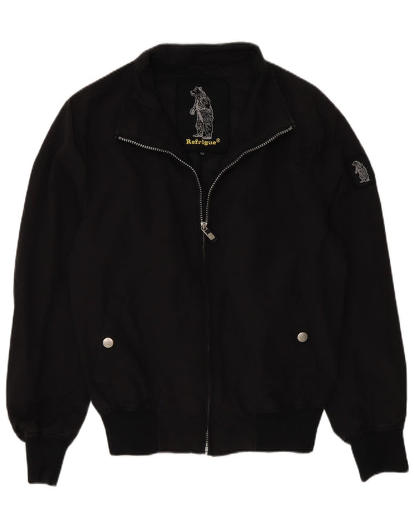 Refrigue Boys Bomber Jacket 13-14 Years Black Nylon