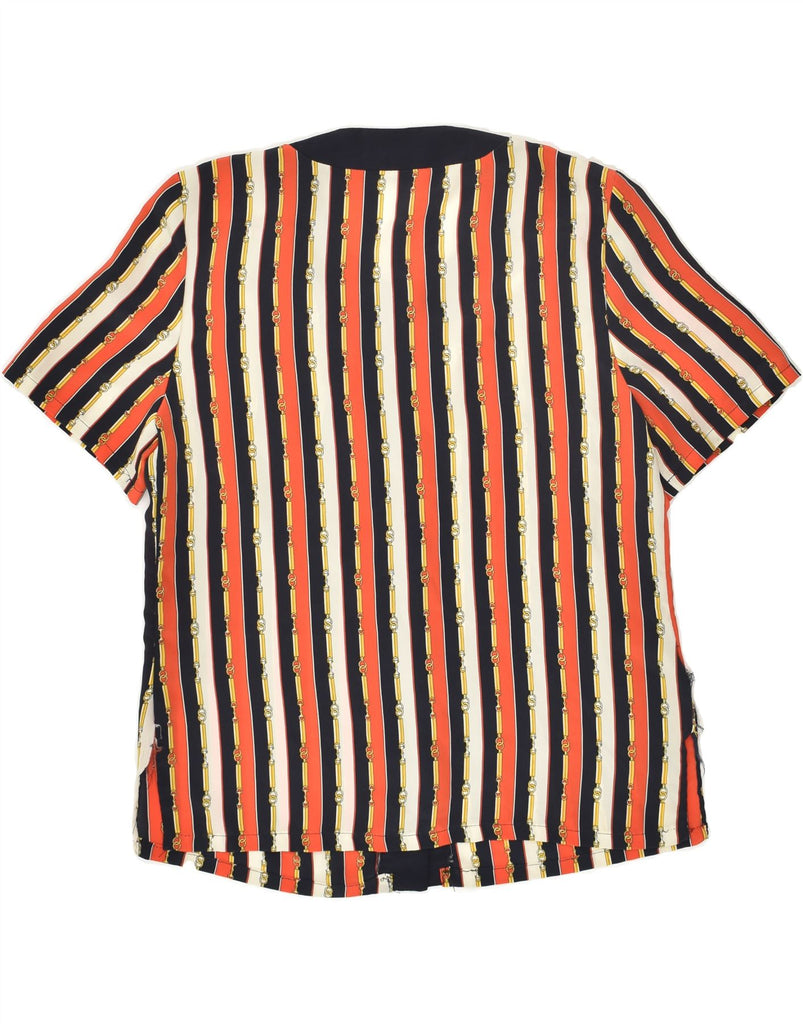 CAROLINA PEDRJONI Womens Short Sleeve Shirt Blouse UK 14 Medium Orange Vintage Carolina Pedrjoni and Second-Hand Carolina Pedrjoni from Messina Hembry 