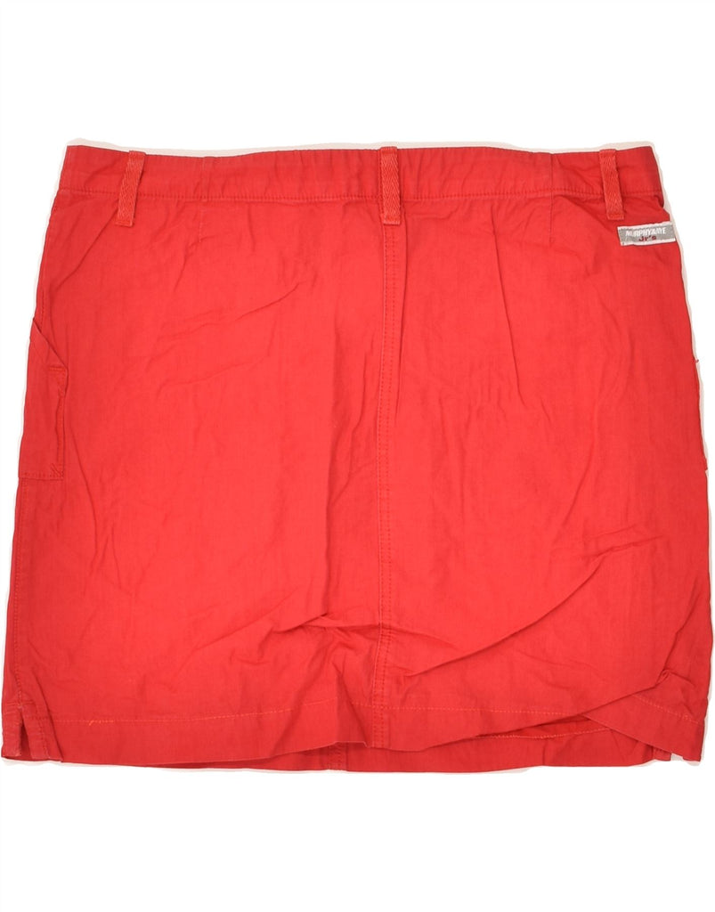 MURPHY & NYE Girls Straight Skirt 13-14 Years W30 2XL Red Cotton | Vintage Murphy & Nye | Thrift | Second-Hand Murphy & Nye | Used Clothing | Messina Hembry 