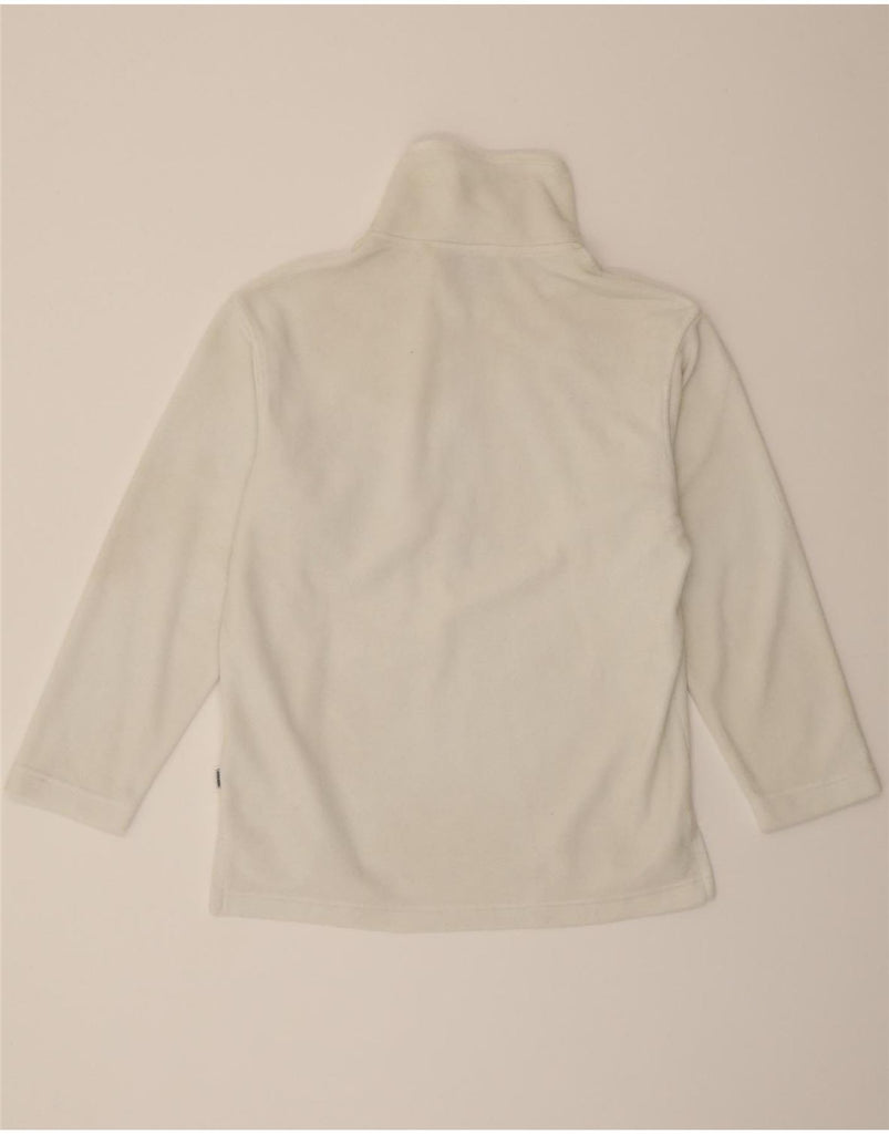 ELLESSE Mens Zip Neck Fleece Jumper IT 44 XS White Polyester Vintage Ellesse and Second-Hand Ellesse from Messina Hembry 