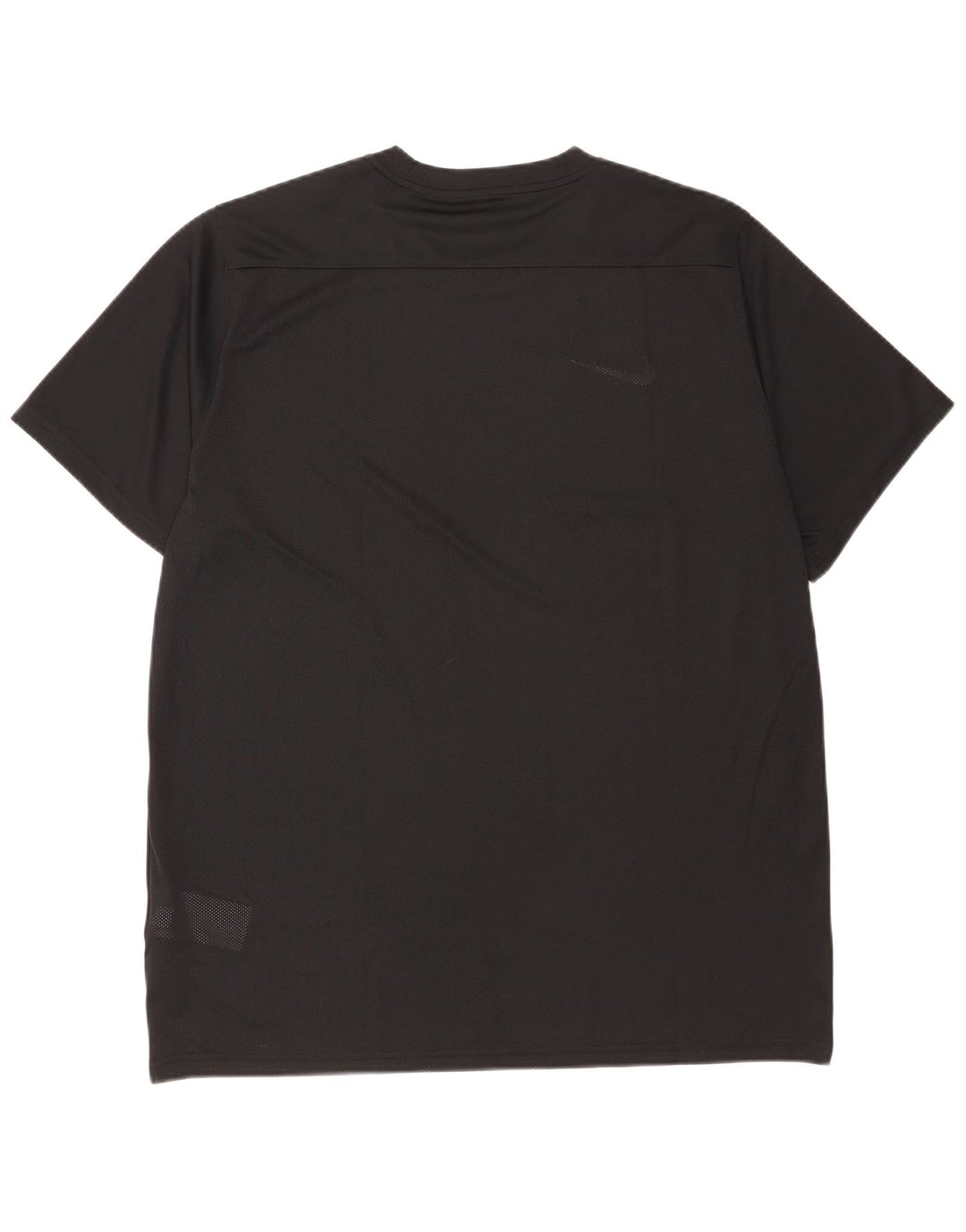 Nike Mens Dri Fit Slim Fit T-Shirt Top 2XL Black Polyester