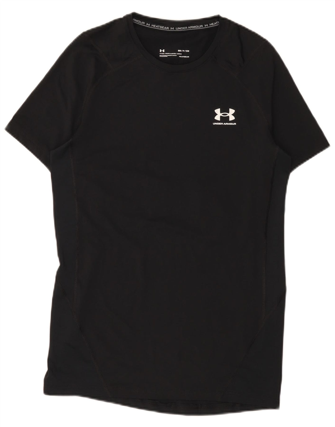 Under Armour Mens Heat Gear T-Shirt Top Small Black
