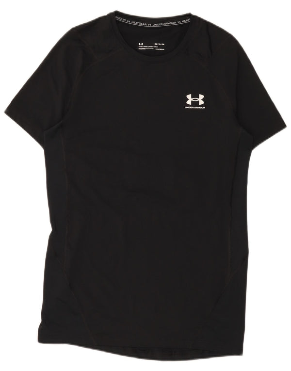 Under Armour Mens Heat Gear T-Shirt Top Small Black