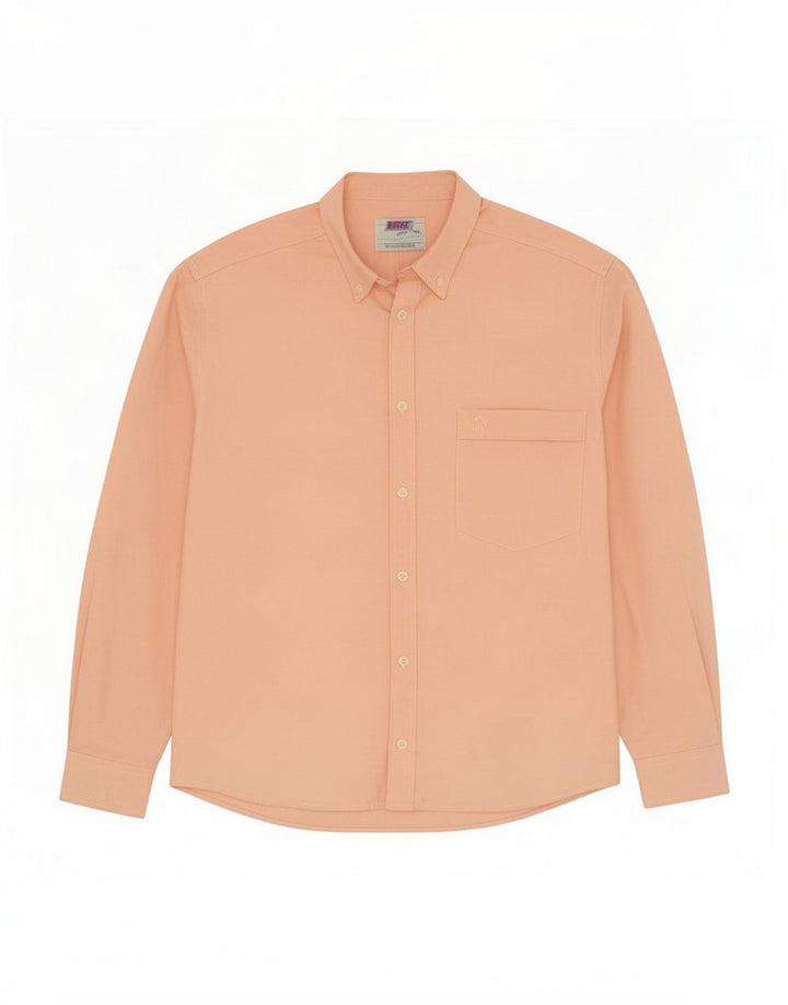 Rifle Mens Shirt Small Orange Cotton