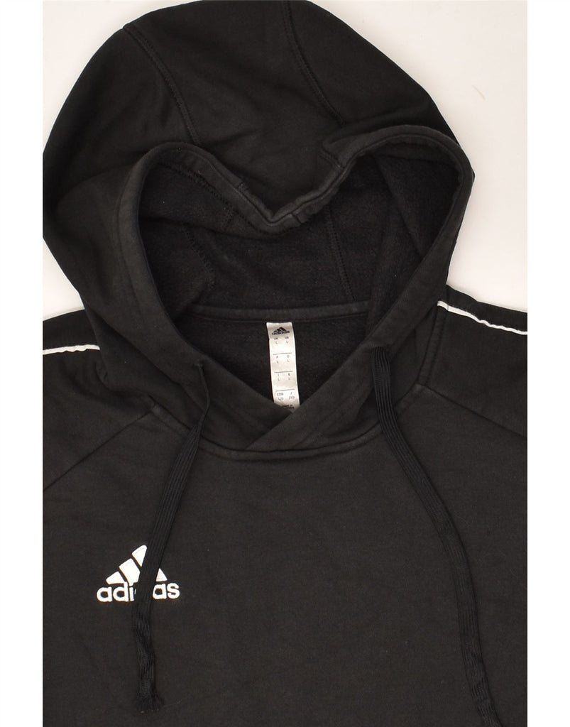 ADIDAS Mens Hoodie Jumper Large Black Cotton | Vintage Adidas | Thrift | Second-Hand Adidas | Used Clothing | Messina Hembry 