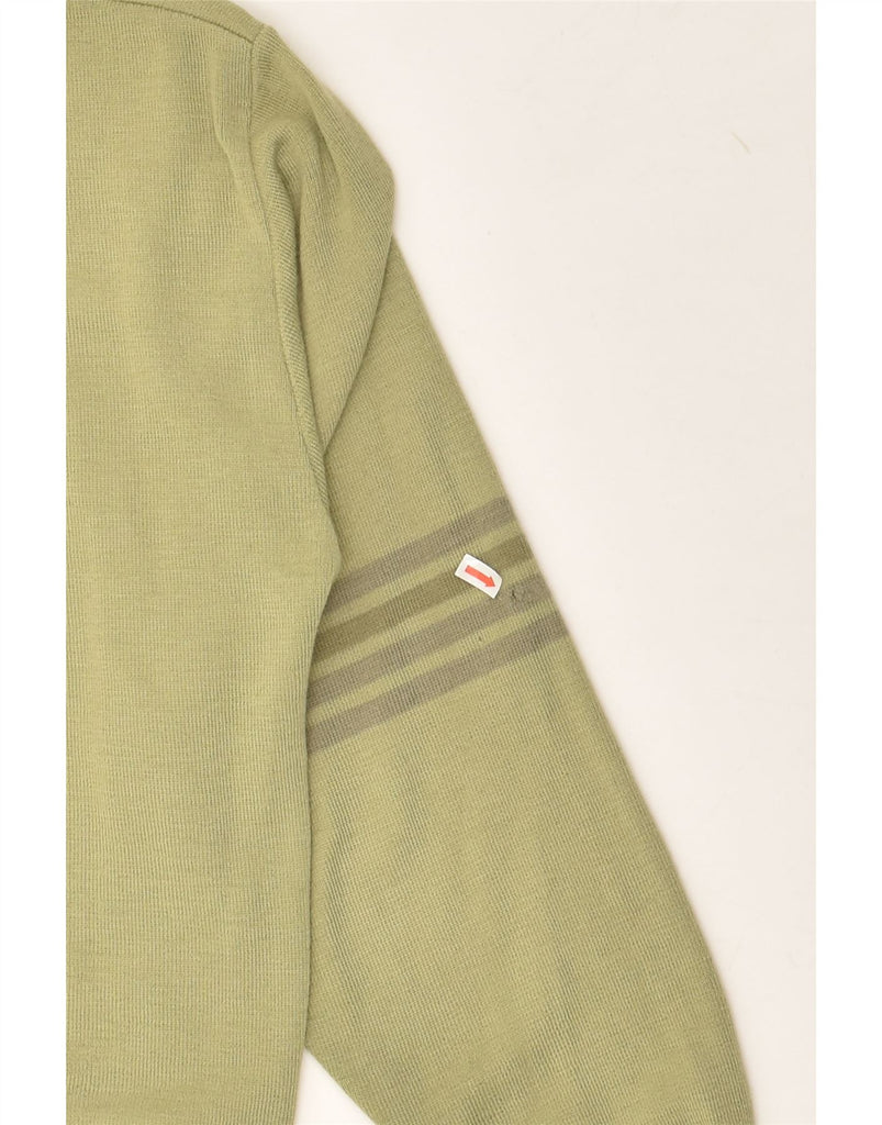 BERNARDINI Womens V-Neck Jumper Sweater UK 14 Large Green Argyle/Diamond | Vintage Bernardini | Thrift | Second-Hand Bernardini | Used Clothing | Messina Hembry 