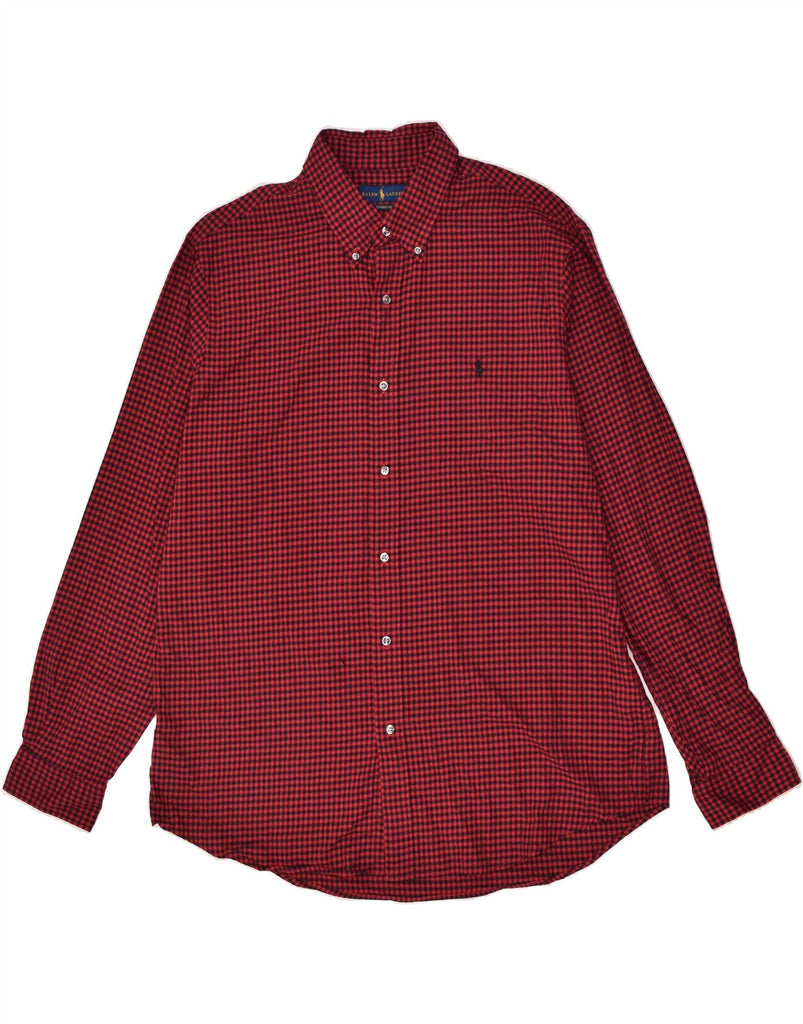 RALPH LAUREN Mens Classic Fit Shirt XL Red Gingham Cotton | Vintage Ralph Lauren | Thrift | Second-Hand Ralph Lauren | Used Clothing | Messina Hembry 