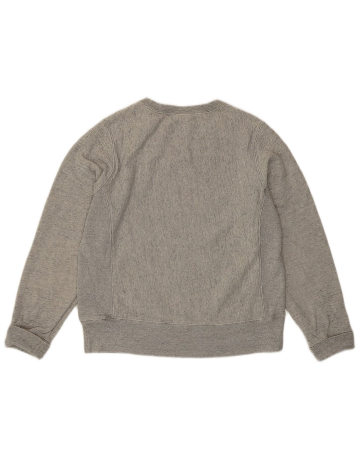 Champion Womens Graphic Sweatshirt Jumper UK 10 Small Grey Cotton