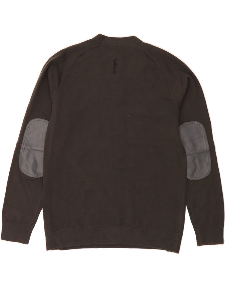 G-STAR Mens V-Neck Jumper Sweater Medium Grey Acrylic Vintage G-Star and Second-Hand G-Star from Messina Hembry 