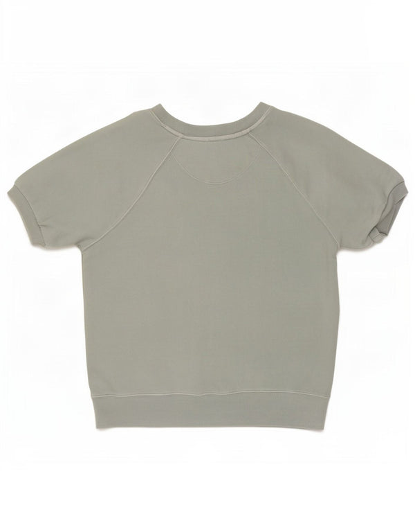 Gap Womens Short Sleeve Sweatshirt Jumper UK 14 Medium Green Cotton