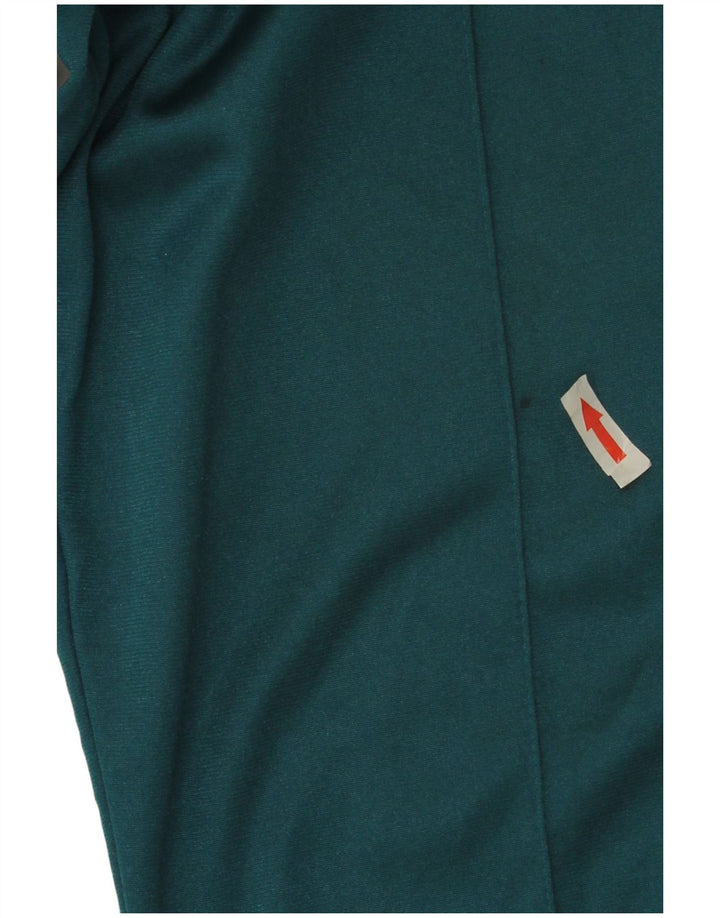 Asics Mens Graphic Tracksuit Trousers IT 52 Large Green Colourblock