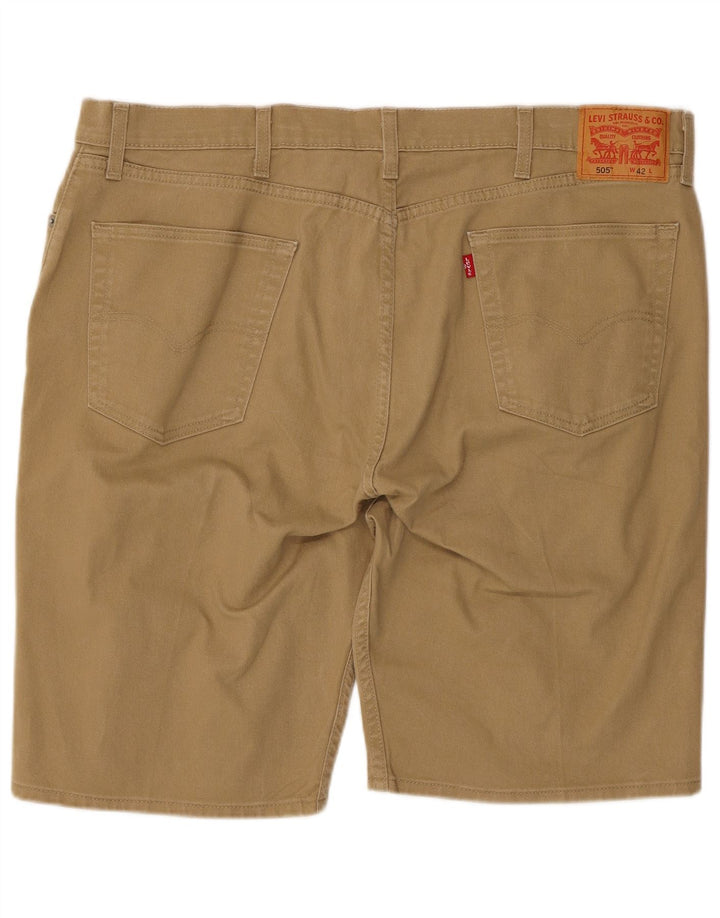 Levi's Mens 505 Denim Shorts W42 2XL Beige Cotton