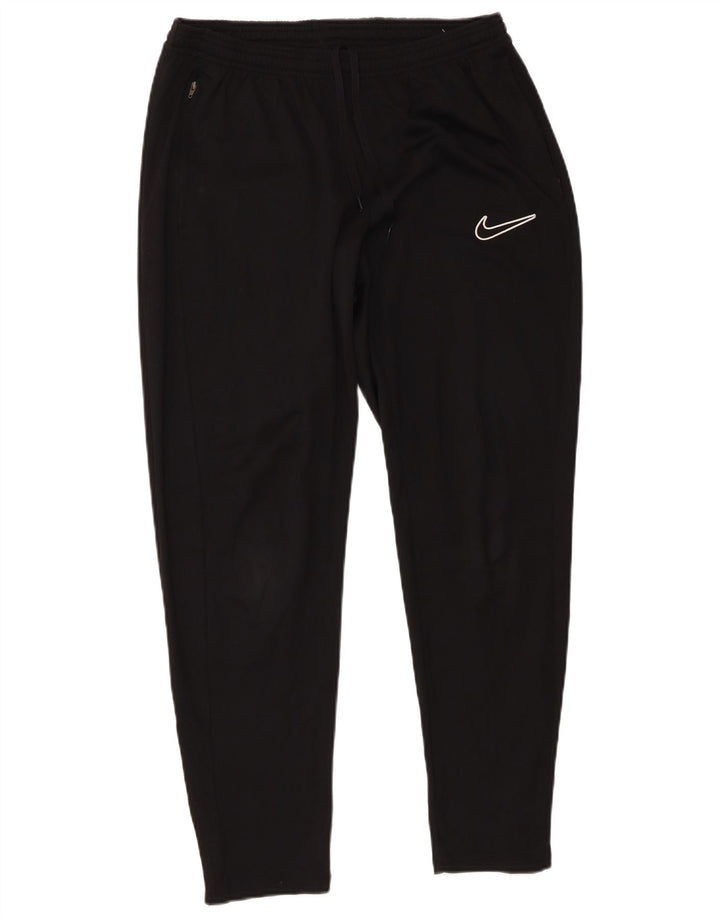 Nike Mens Dri Fit Tracksuit Trousers Large  Black Polyester