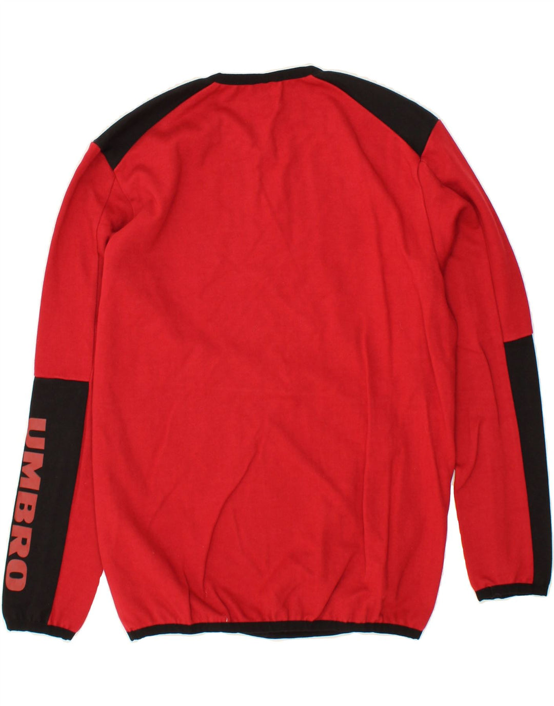 UMBRO Mens Fleece Jumper Medium Red Vintage Umbro and Second-Hand Umbro from Messina Hembry 