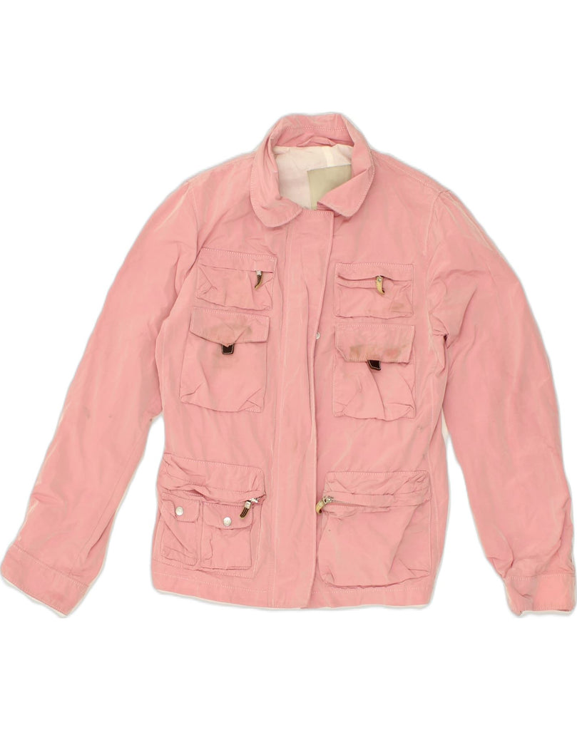 HENRY COTTONS Womens Utility Jacket IT 42 Medium Pink Cotton | Vintage Henry Cottons | Thrift | Second-Hand Henry Cottons | Used Clothing | Messina Hembry 