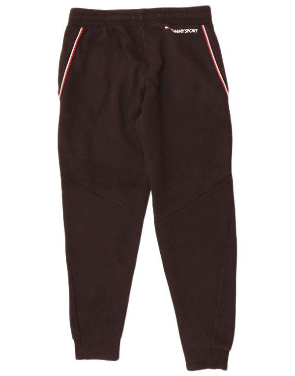Tommy Hilfiger Mens Tracksuit Trousers Joggers Small Black Cotton