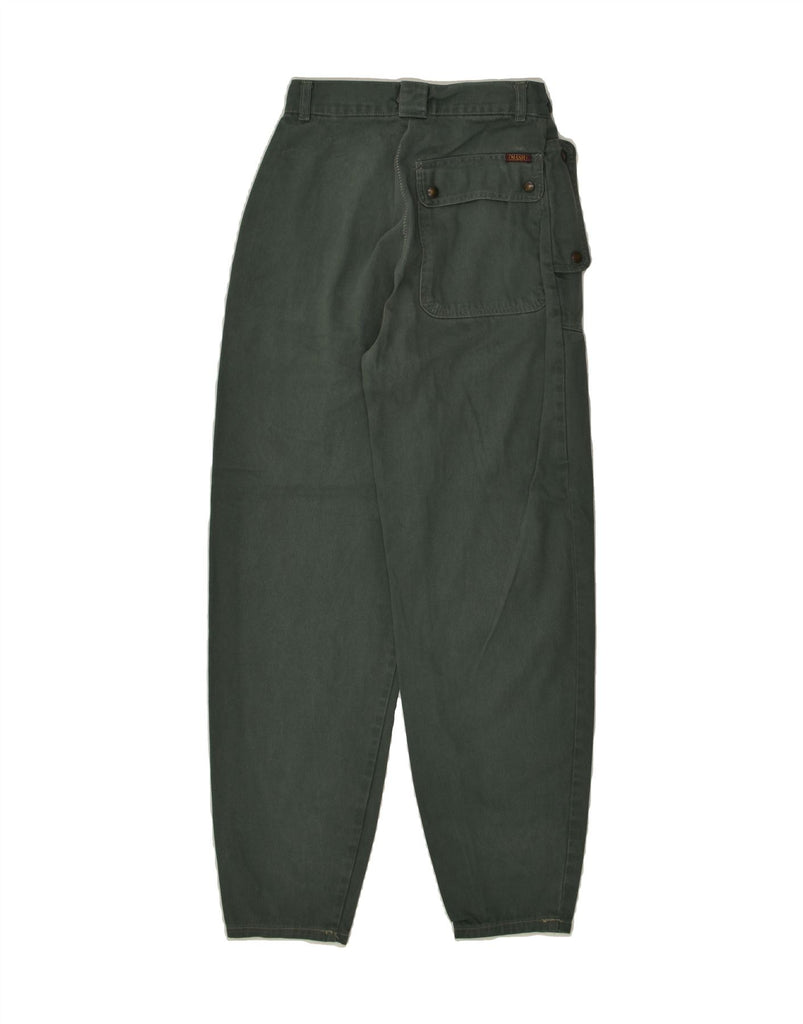 MASH Womens Tapered Cargo Trousers IT 42 Medium W28 L30 Green Cotton | Vintage Mash | Thrift | Second-Hand Mash | Used Clothing | Messina Hembry 