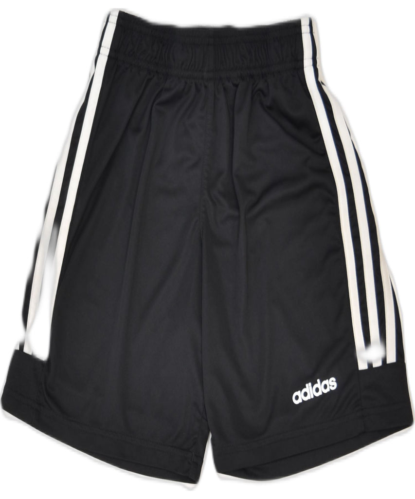 ADIDAS Girls Sport Shorts 11-12 Years Black Polyester | Vintage | Thrift | Second-Hand | Used Clothing | Messina Hembry 