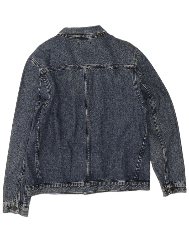 Levi's Mens Denim Jacket UK 40 Large Navy Blue Cotton